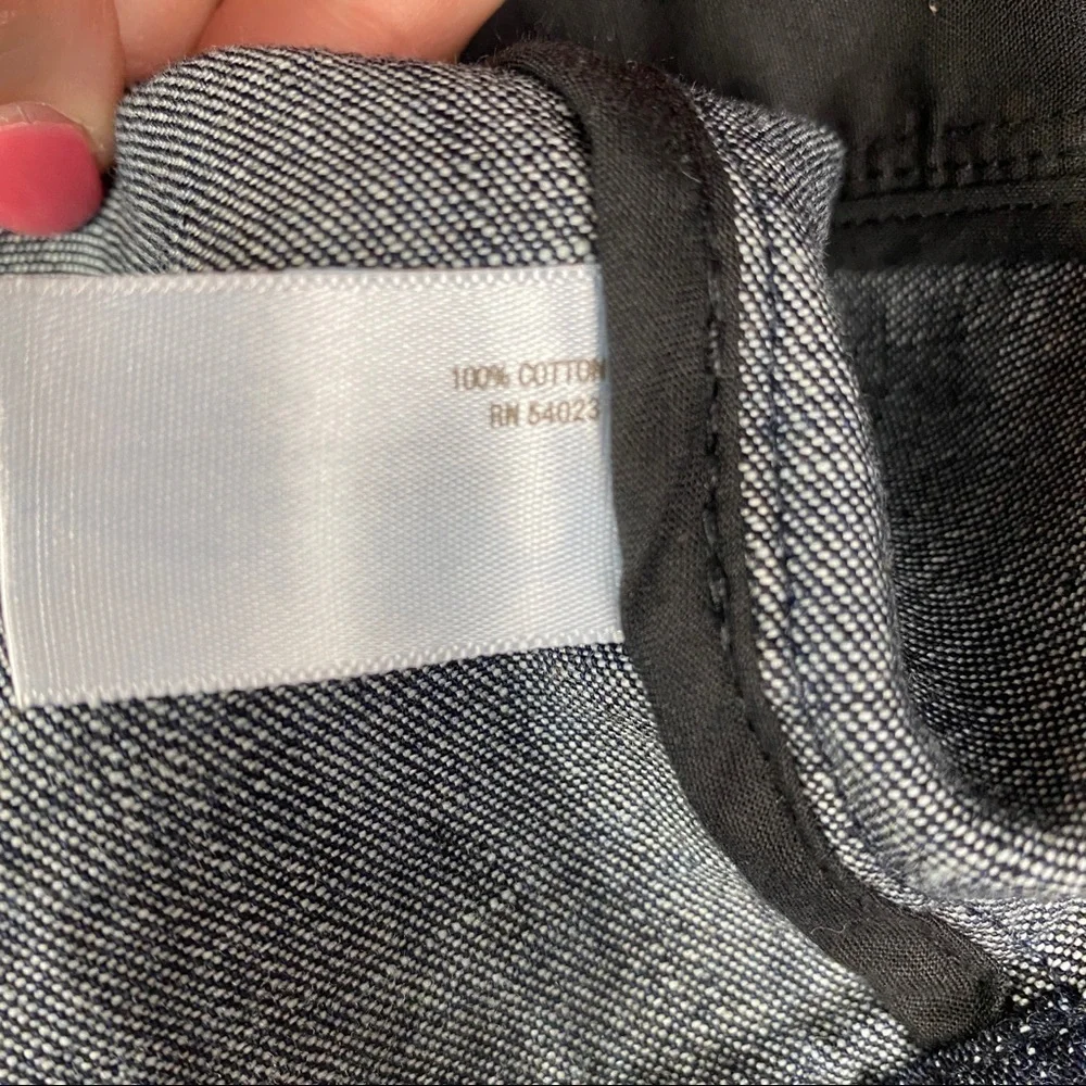 Old Navy‎ Double Breasted Double Collar Buckle Jean Jacket Women's S Blue Denim